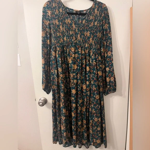 Midi Gauze Smocked Bodice Dress - Picture 4 of 4